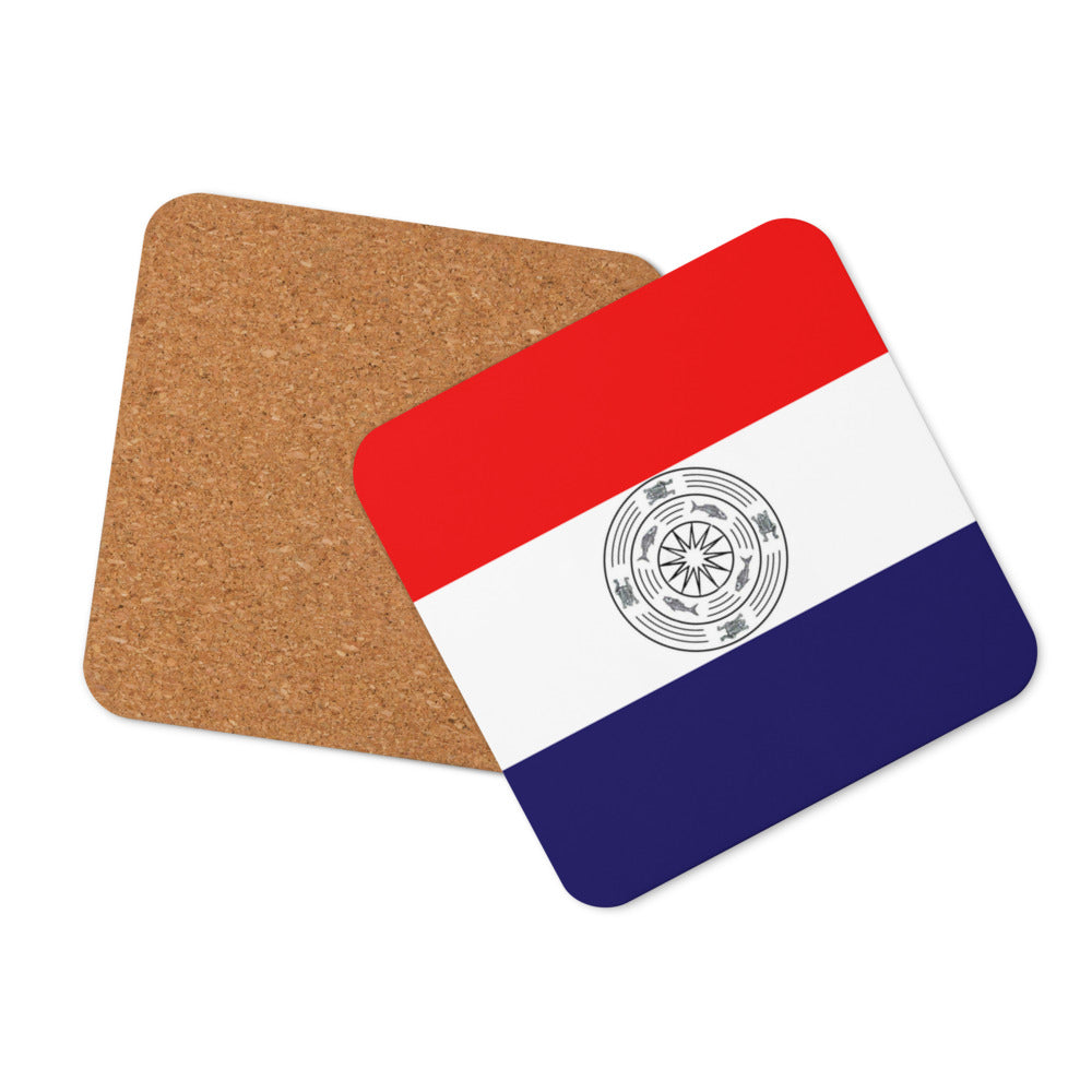 Karenni Flag Cork-back coaster