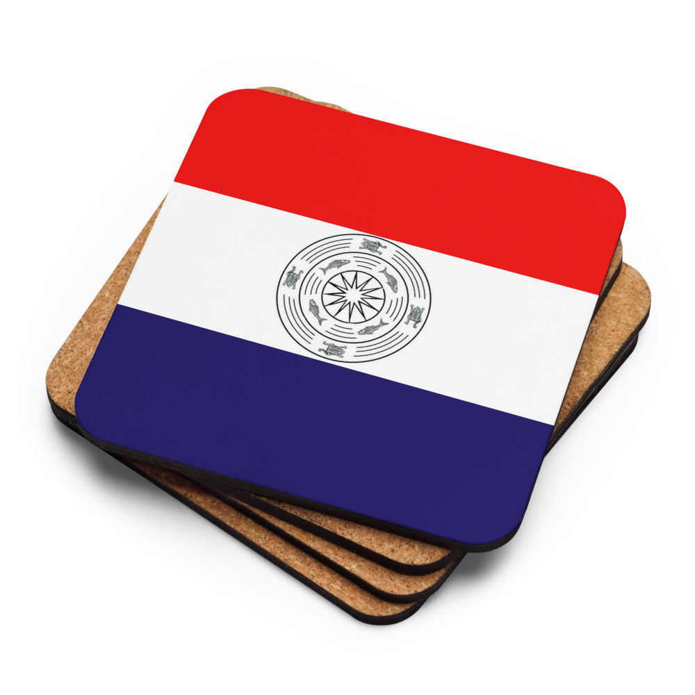 Karenni Flag Cork-back coaster